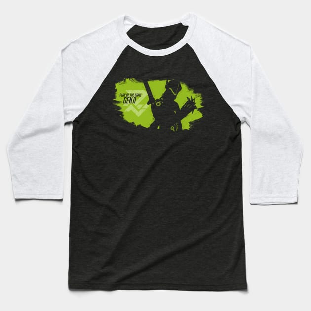 Play of the game - Genji Baseball T-Shirt by samuray